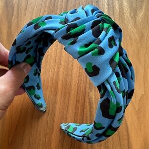 GUC Blue Leopard Print Women’s Headband - Anthropologie